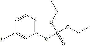 Phosphoric acid diethyl 3-bromophenyl ester Structure