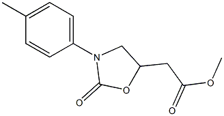 3-(p-Tolyl)-2-oxooxazolidine-5-acetic acid methyl ester Structure