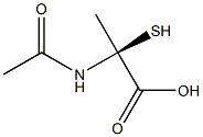 (2S)-2-(Acetylamino)-2-mercaptopropionic acid 구조식 이미지