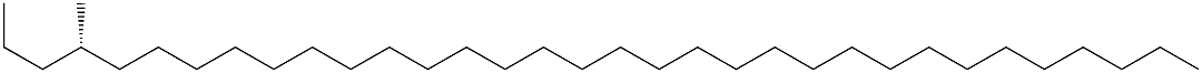 [S,(+)]-4-Methyltritriacontane Structure