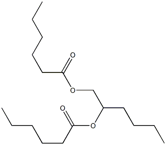 Dihexanoic acid 1,2-hexanediyl ester 구조식 이미지