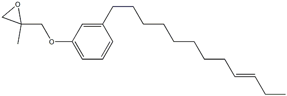 3-(9-Dodecenyl)phenyl 2-methylglycidyl ether 구조식 이미지