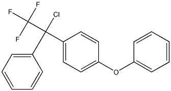 1-Chloro-1-(4-phenoxyphenyl)-1-phenyl-2,2,2-trifluoroethane 구조식 이미지