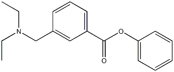 3-[(Diethylamino)methyl]benzoic acid phenyl ester 구조식 이미지