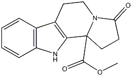 3-Oxo-2,3,5,6-tetrahydro-1H,11H-indolizino[8,7-b]indole-11b-carboxylic acid methyl ester 구조식 이미지