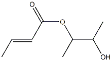 Crotonic acid 2-hydroxy-1-methylpropyl ester Structure