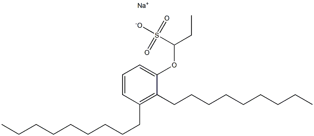 1-(2,3-Dinonylphenoxy)propane-1-sulfonic acid sodium salt 구조식 이미지