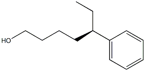 [R,(-)]-5-Phenyl-1-heptanol 구조식 이미지