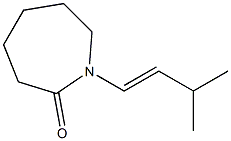 1-(3-Methyl-1-butenyl)-4,5,6,7-tetrahydro-1H-azepin-2(3H)-one Structure