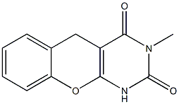 1,3-Dihydro-3-methyl-5H-[1]benzopyrano[2,3-d]pyrimidine-2,4-dione Structure