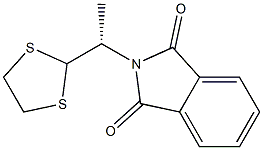 (+)-N-[(S)-1-(1,3-Dithiolane-2-yl)ethyl]phthalimide 구조식 이미지