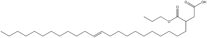 3-(11-Tricosenyl)succinic acid 1-hydrogen 4-propyl ester Structure