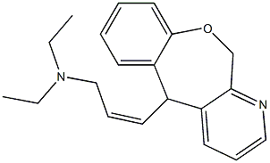 5,11-Dihydro-5-[(Z)-3-diethylamino-1-propenyl][1]benzoxepino[3,4-b]pyridine 구조식 이미지