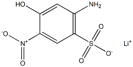 6-Amino-4-hydroxy-3-nitrobenzenesulfonic acid lithium salt 구조식 이미지