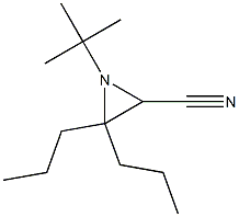 1-(tert-Butyl)-2-cyano-3,3-dipropylaziridine Structure
