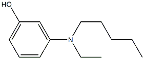 3-[Ethyl(pentyl)amino]phenol 구조식 이미지