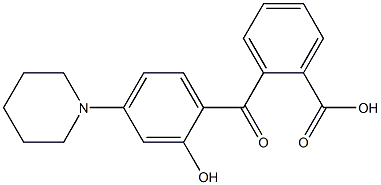 2-(2-Hydroxy-4-piperidinobenzoyl)benzoic acid Structure