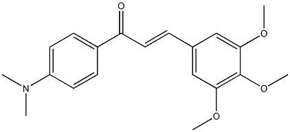 4'-Dimethylamino-3,4,5-trimethoxy-trans-chalcone Structure