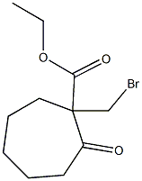 1-(Bromomethyl)-2-oxocycloheptane-1-carboxylic acid ethyl ester Structure