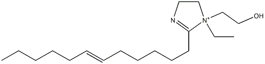 2-(6-Dodecenyl)-1-ethyl-1-(2-hydroxyethyl)-2-imidazoline-1-ium Structure