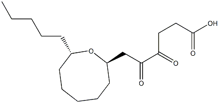 4,5-Dioxo-6-[[(2R,8S)-8-pentyloxocan]-2-yl]hexanoic acid 구조식 이미지