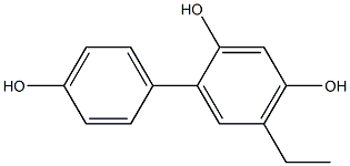 5-Ethyl-1,1'-biphenyl-2,4,4'-triol 구조식 이미지