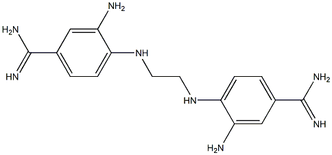 4,4'-[1,2-Ethanediylbis(imino)]bis[3-aminobenzamidine] Structure