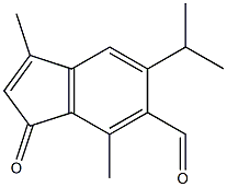 3,7-Dimethyl-5-isopropyl-1-oxo-1H-indene-6-carbaldehyde Structure