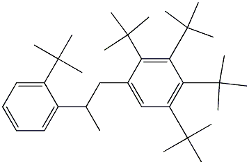 1-(2,3,4,5-Tetra-tert-butylphenyl)-2-(2-tert-butylphenyl)propane 구조식 이미지