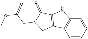 1,2,3,4-Tetrahydro-3-oxopyrrolo[3,4-b]indole-2-acetic acid methyl ester 구조식 이미지