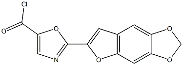 6-(5-Chlorocarbonyl-2-oxazolyl)furo[2,3-f]-1,3-benzodioxole 구조식 이미지