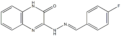 3-[2-(4-Fluorobenzylidene)hydrazino]quinoxalin-2(1H)-one 구조식 이미지