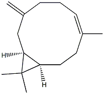 (1S,6E,10R)-7,11,11-Trimethyl-3-methylenebicyclo[8.1.0]undec-6-ene Structure
