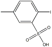 2-Iodo-5-methylbenzenesulfonic acid 구조식 이미지