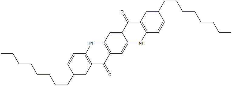 2,9-Dioctyl-5,12-dihydroquino[2,3-b]acridine-7,14-dione Structure