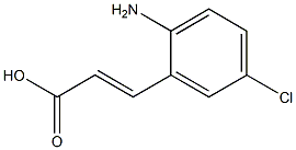 2-Amino-5-chlorocinnamic acid Structure