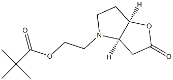 (3aR,6aR)-Hexahydro-4-[2-(2,2-dimethylpropionyloxy)ethyl]-2H-furo[3,2-b]pyrrol-2-one Structure