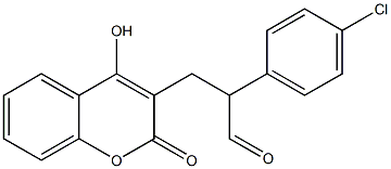 3-[3-Oxo-2-(4-chlorophenyl)propyl]-4-hydroxy-2H-1-benzopyran-2-one Structure