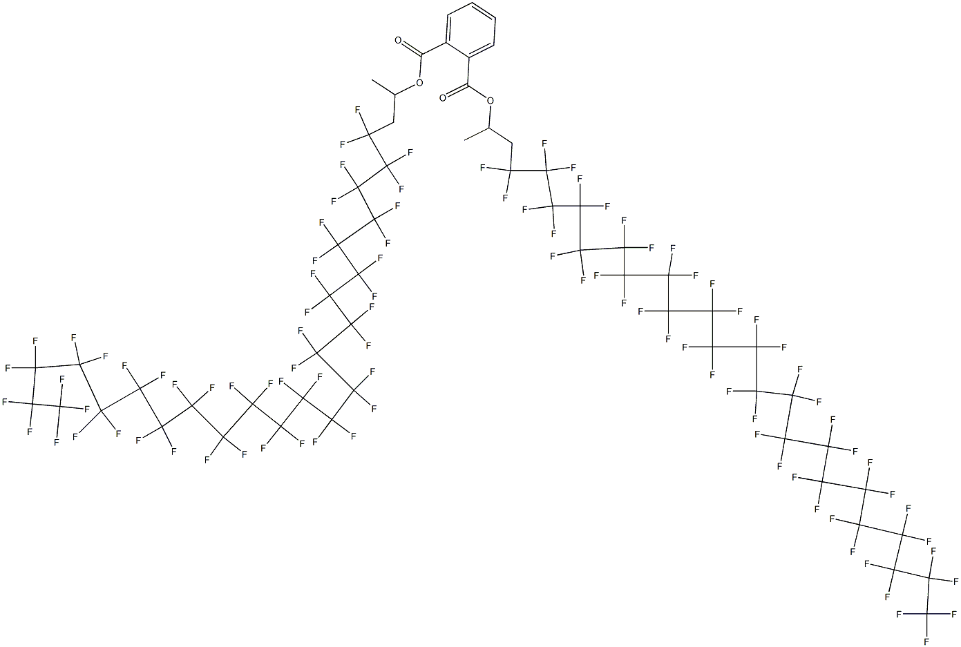 Phthalic acid di[2-(heptatetracontafluorotricosyl)-1-methylethyl] ester Structure