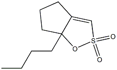 6a-Butyl-4,5,6,6a-tetrahydrocyclopent[d]-1,2-oxathiole 2,2-dioxide 구조식 이미지