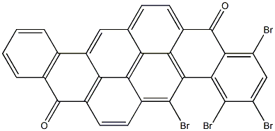 1,3,4,5-Tetrabromo-8,16-pyranthrenedione 구조식 이미지