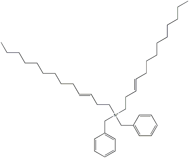 Di(3-tridecenyl)dibenzylaminium Structure