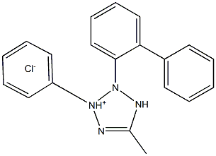 3-(p-Biphenylyl)-5-methyl-2-phenyl-2H-tetrazolium chloride 구조식 이미지