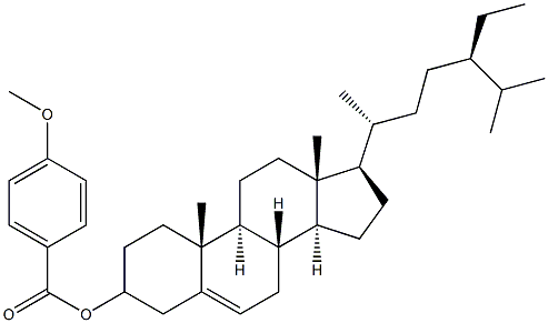 Stigmast-5-en-3-ol 4-methoxybenzoate Structure