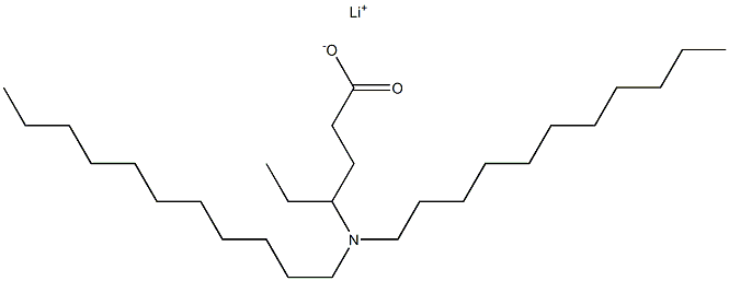 4-(Diundecylamino)hexanoic acid lithium salt Structure