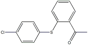 o-(p-Chlorophenylthio)acetophenone Structure