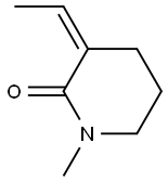 (Z)-3-Ethylidene-1-methylpiperidine-2-one Structure