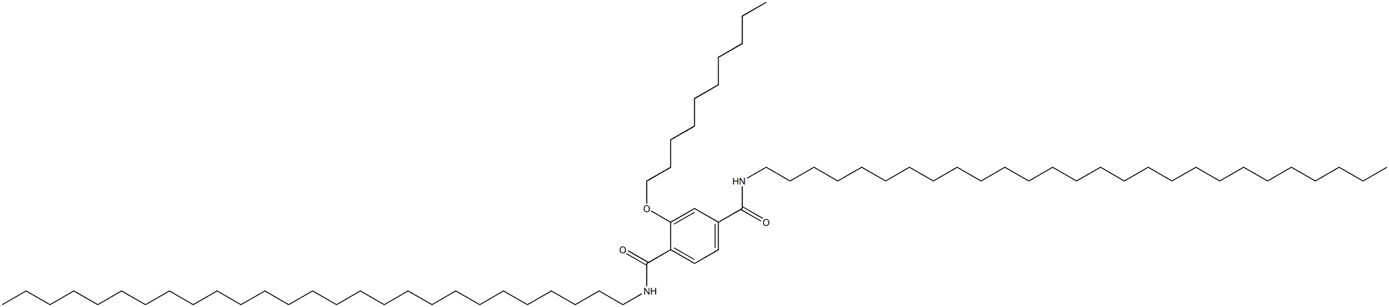 2-(Decyloxy)-N,N'-diheptacosylterephthalamide 구조식 이미지