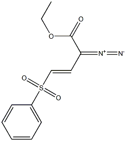 (3E)-2-Diazo-4-(phenylsulfonyl)-3-butenoic acid ethyl ester 구조식 이미지