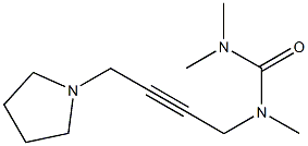 1,1,3-Trimethyl-3-[4-(1-pyrrolidinyl)-2-butynyl]urea 구조식 이미지